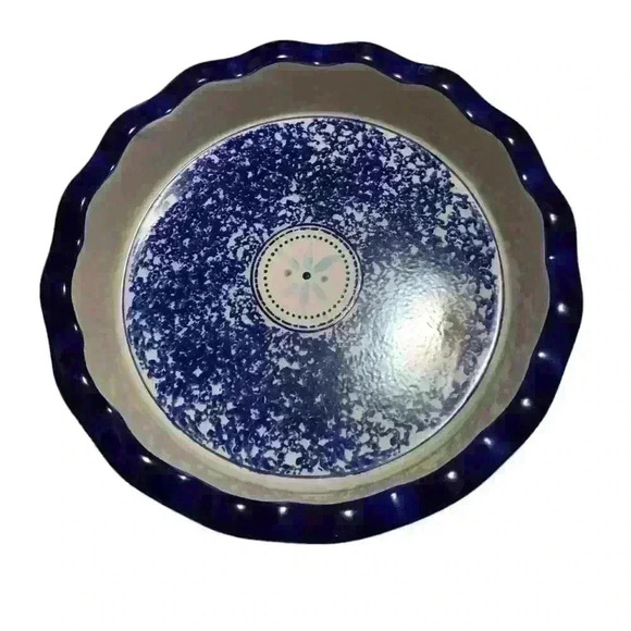 Gibson Elite Hand-Painted Dinnerware 10.5” Pie Dish - Picture 1 of 4